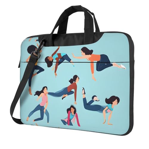 Sac à bandoulière pour ordinateur portable résistant aux chocs imprimé sport