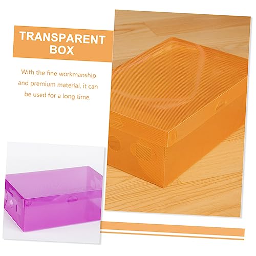 Boîtes de rangement chaussures empilables transparentes 7 pcs - 8