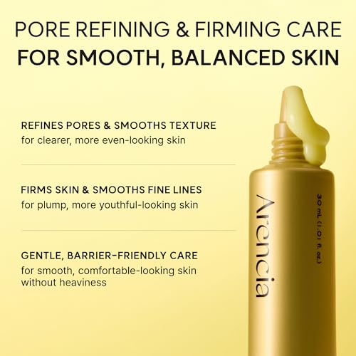 Image of Arencia Retinal Booster Shot Serum, Firming Advanced Night Serum with Caffeine and Ectoin for Mature Skin, Pore Minimizing, WFine Lines & Wrinkles, Korean Skincare 30ml /1.01 fl.oz