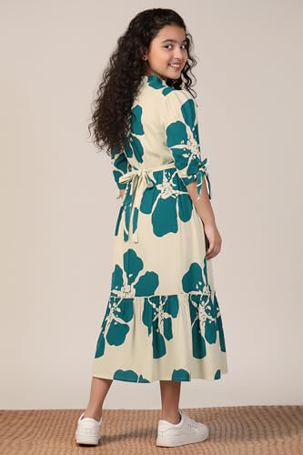 Image of Fashion Dream Girl's Rayon Floral Printed Dress|Girls Dress|Western Dress|Casual Wear