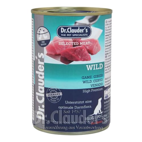 Dr. Clauders Selected Meat Wild | 6X 400g Hundefutter nass