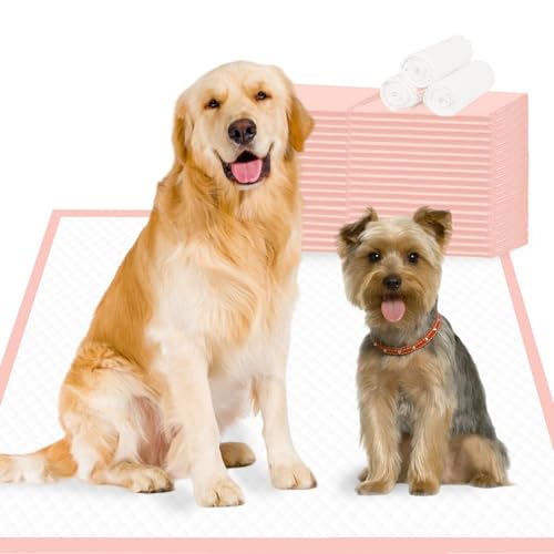 Image of Dog Pee Pads Extra Large 30 inchx36 inch - 40 Count, XXL Pink Puppy Pads Unscented, Urine Underpads, Super Absorbent & Leak-Proof Potty Pads for Doggies