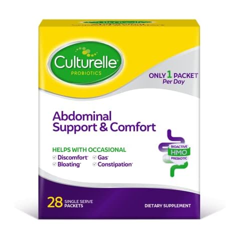 Culturelle Abdominal Support & Comfort, Daily Proactive Approach to Promote Gut Health*, Helps with Occasional Abdominal Issues, Bloating, and Gas – 28 Count(Pack of 1) Cover
