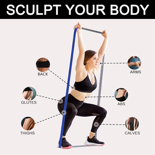 Image of STANDROCK Fabric Resistance Bands for Working Out, 3 and 4 Levels Booty Bands Long Resistance Bands for Women and Men | Elastic Bands for Exercise Bands Resistance Workout Bands Resistance