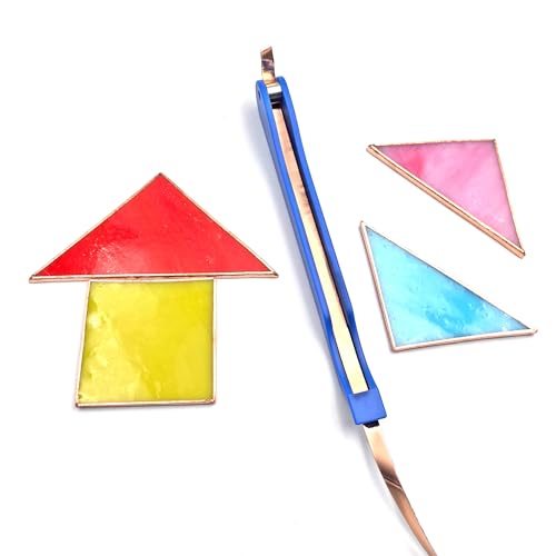 copper foil hand foiler for stained glass 73234 and 1434 hand foiler tool kits blue