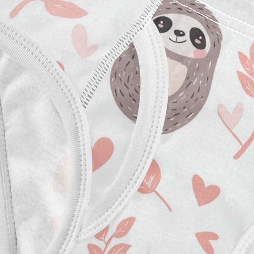 Wusikd Cartoon Sloth Boys' Underwear Cotton Pink Boys Briefs Soft Toddler Underwear 2T 5