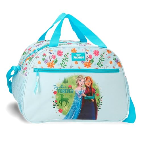 Joumma Disney Frozen Forever Bolsa de Viaje Azul Claro 40x28x22 cm Poliéster