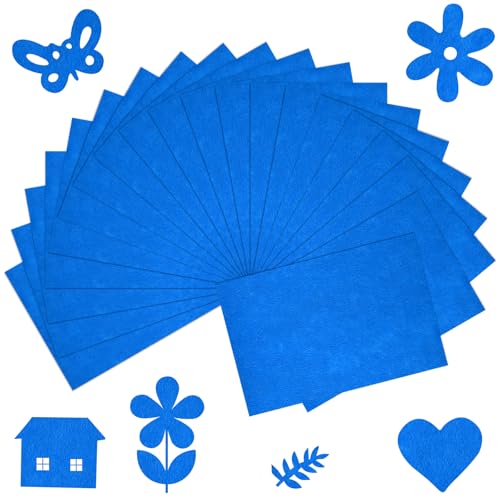 BOUBONI 20 feuilles tissu feutre bleu marine 8" x 12" bricolage