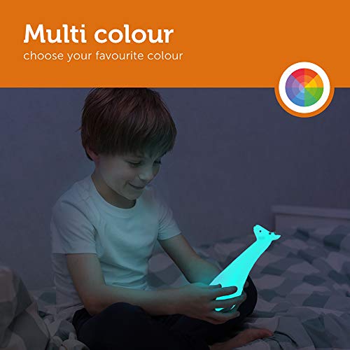 Zazu Kids Nightlight Torch Lamp Giraffe Toy - Blue Flashlight and Bedside Light, Cordless, Multiple LED Color Options, Auto Shut-Off - Gina The Giraffe - Thumbnail 5