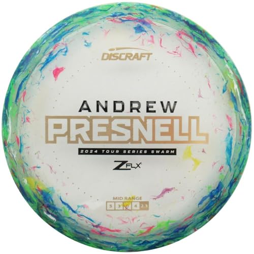 Gotta Go Gotta Throw Inc. Discraft Limited Edition 2024 Tour Series Andrew Presnell Jawbreaker Elite Z FLX Swarm Midrange Golf Disc