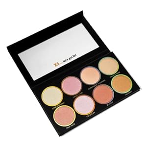 Private Society Cosmetics Luxury Beauty Products – Glow Getter Highlighter Palette – Primer Infused Glam Makeup Set
