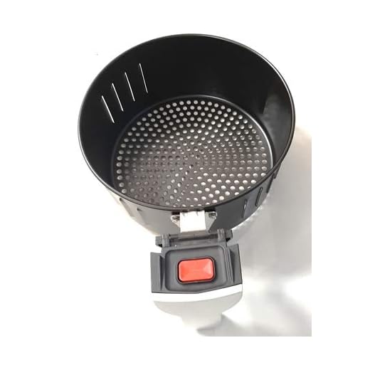 AMERICAN MICRONIC INSTRUMENTS Air Fryer Basket for AMI-AF1-35CLDx (Black and Silver)
