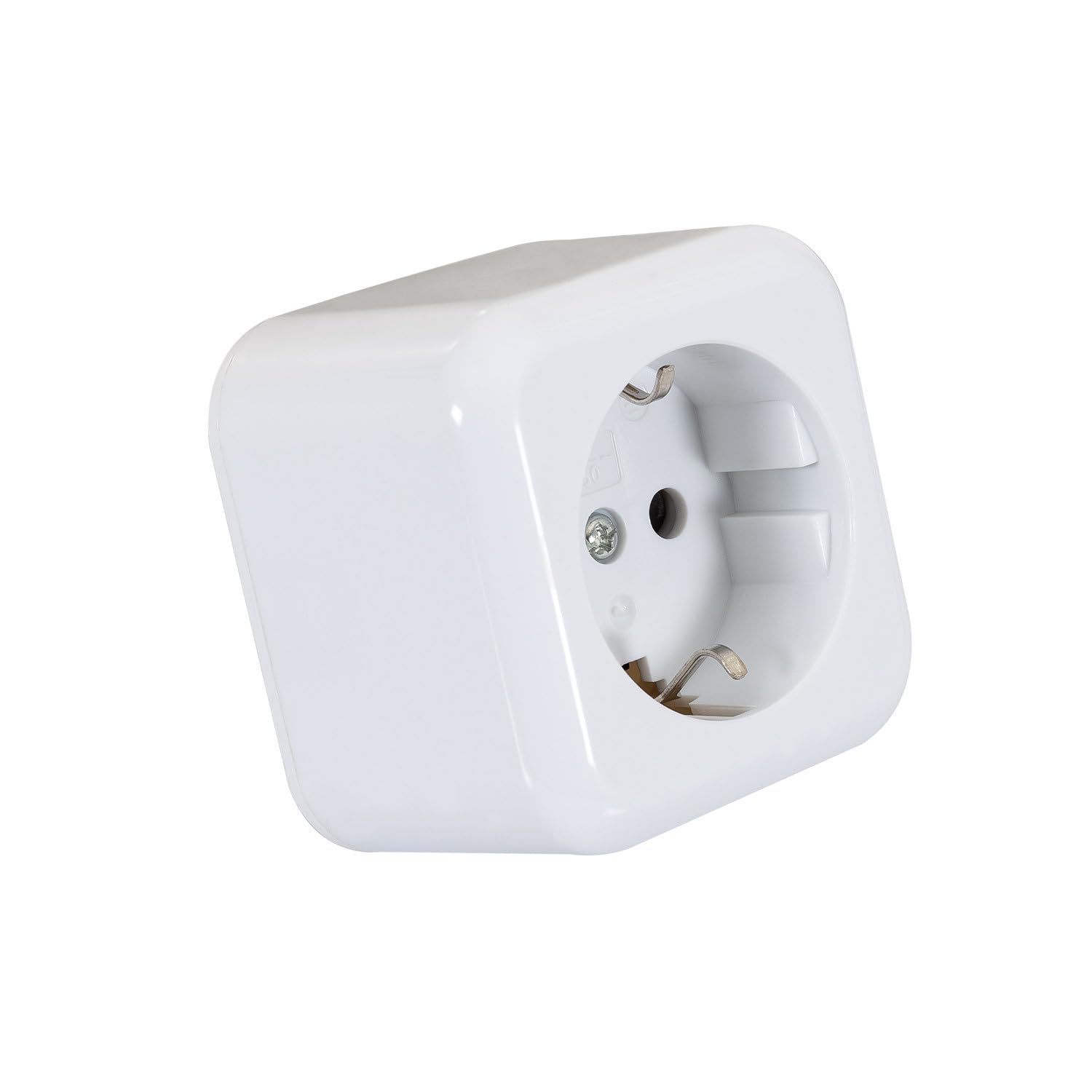 LEDKIA LIGHTING Enchufe de Superficie Tipo F Schuko Blanco