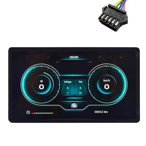 Écran LCD de vélo électrique haut de gamme avec câblage SM 5pin