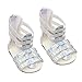 Aeromdale Bambola Scarpe Sandali Scarpe per Bambole Americane 46cm Bambola Accessori Giocattoli - Argento - 1 Paio