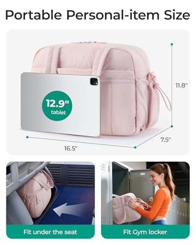 Image of BAGSMART Gym Bag for Women, Duffle Bag for Travel with Wet Pocket, Lightweight Carry on Weekender Duffel, Water Resistant