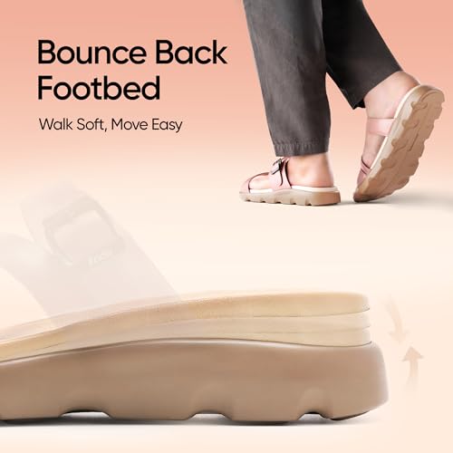 Image of Frido Cloud Comfort Orthopaedic Sandals for Women | Arch Support & Heel Cushion | Anti-Slip Sole, Adjustable Buckle | Lightweight Soft PU Footbed | Available in Open Toe & Toe Separator Style