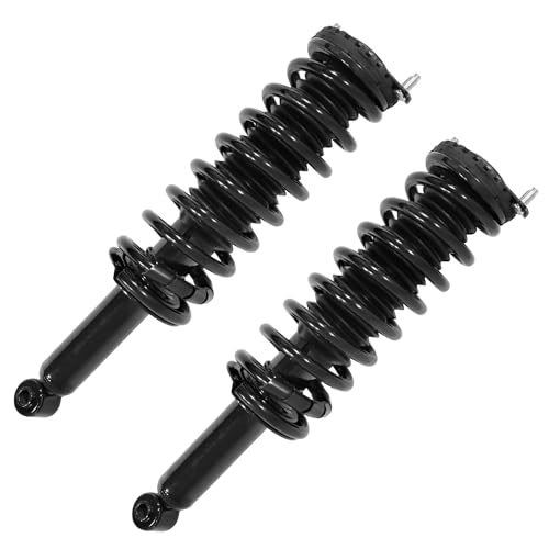 Image of Detroit Axle - 8pc Front and Rear Suspension Kit for 2000-2004 Subaru Outback, 4 Struts with Coil Spring Assembly 4 Sway Bar End Links 2001 2002 2003 Replacement