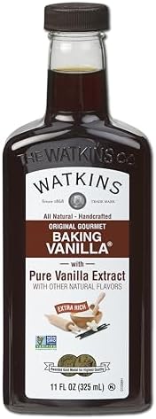 Watkins All Natural Original Gourmet Baking Vanilla, with Pure Vanilla Extract, 11 Fl Oz (Pack of 1) - Packaging May Vary