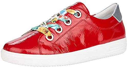 Remonte D1400 - Scarpe da donna con lacci, Rosso