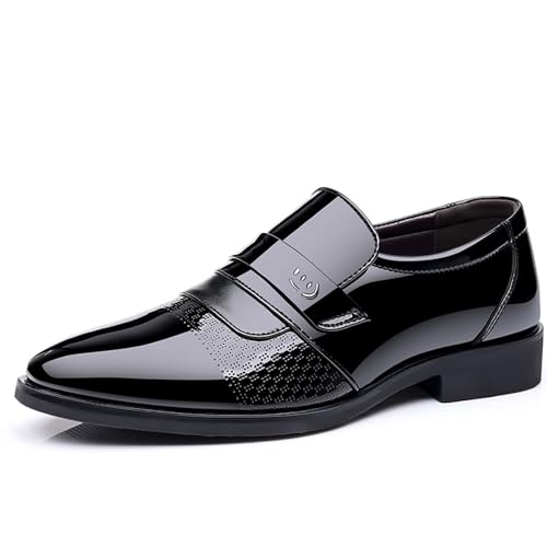 Men's Dress Shoes Casual Oxford Slip on Shoes Business Formal Tuxedo Shoes4