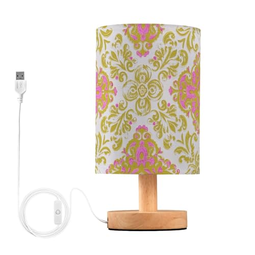 Etherspher Retro Paisley Tischlampe mit USB