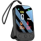 UJHOSLD 一酸化炭素検知器 85dB大音量 デジタル表示 TpyeC充電式 携帯用 湿度/温度機能付き