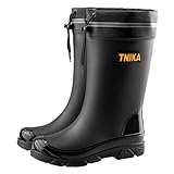 IQAXC Rain Boots for Men Mid & Knee-High - Waterproof...