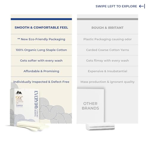 Image of Mayfair Linen Organic Cotton Queen Pillow Cases Set of 2 (21 inch x 32 inch), Ivory