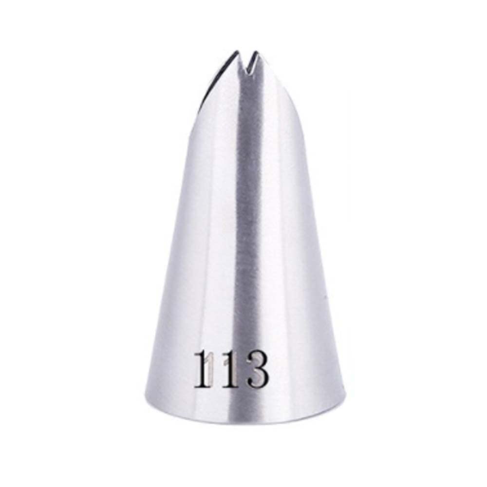 Reland Sun 1pc 304 Stainless Steel Piping Tip Cake Piping Rose Snow Top Cream Cake Topping Cookie Baking Tool (113)