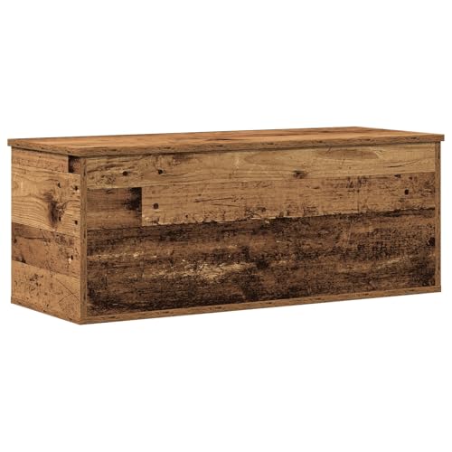 vidaXL Caja de Almacenamiento Madera Vieja 90x35x35 cm de Madera Ingenierizada