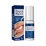 Esmalte de dientes blanco, pintura blanqueadora instantánea y dental, Tooth Paint White, esmalte dental para blanqueamiento óptico instantáneo, pintura de esmalte contra manchas superficiales, fácil