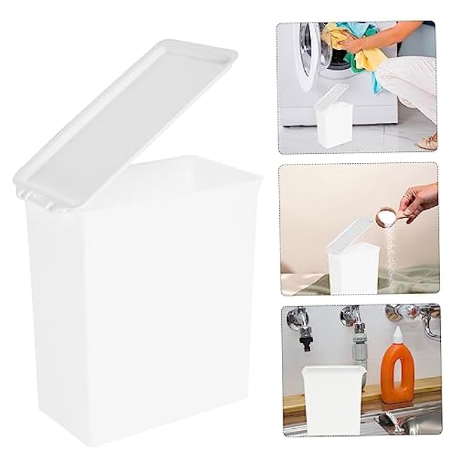 Cabilock Laundry Beads Storage Case Lid Home Laundry Room Accessories Storage Box