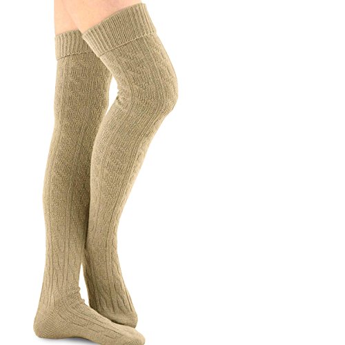 Image of Fashionable Cotton Slouchy Boot Socks for Women and Girls: Long Thigh Highs, Over-the-Knee Highs, and Knee Highs