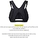 YIANNA Womens Post-Surgery Front Closure Brassiere Sports Bra, YA83288-Black-L