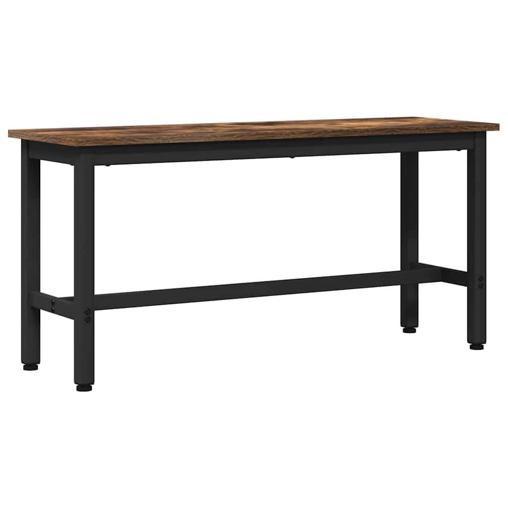 vidaXL Panchina da Pranzo 2 PCS Rovere fumé 100 x 32,5 x 48,5 cm, Panchina da Pranzo alla Moda, Regolabile, Rettangolare, Design Minimal, Seduta Moderna, arredo per Interni