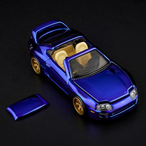 Hot Wheels 1997 Toyota Supra Blue RLC miniatura 4