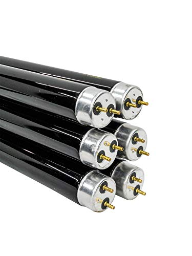 OMNILUX 6er-Pack Schwarzlicht Röhre 120cm 36W G13 T8 | 1,2m Schwarzlichtröhre 6 Stück Set 26mm Durchmesser | Neonröhre für Neonparty | UV Black Light