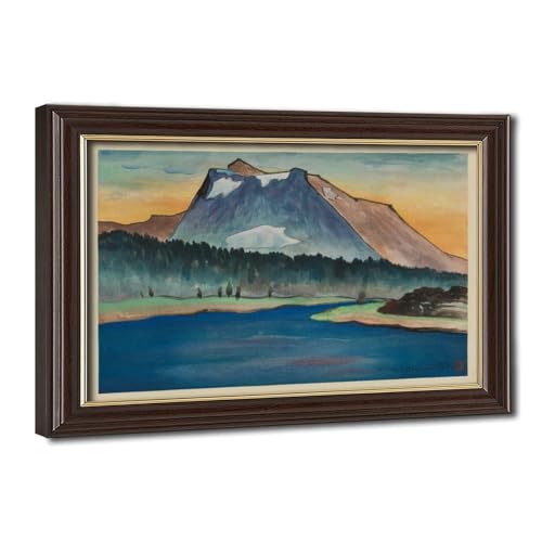 Toile Coucher de soleil au parc Tioga de Chiura Obata édition d'art textile avec cadre suspendu