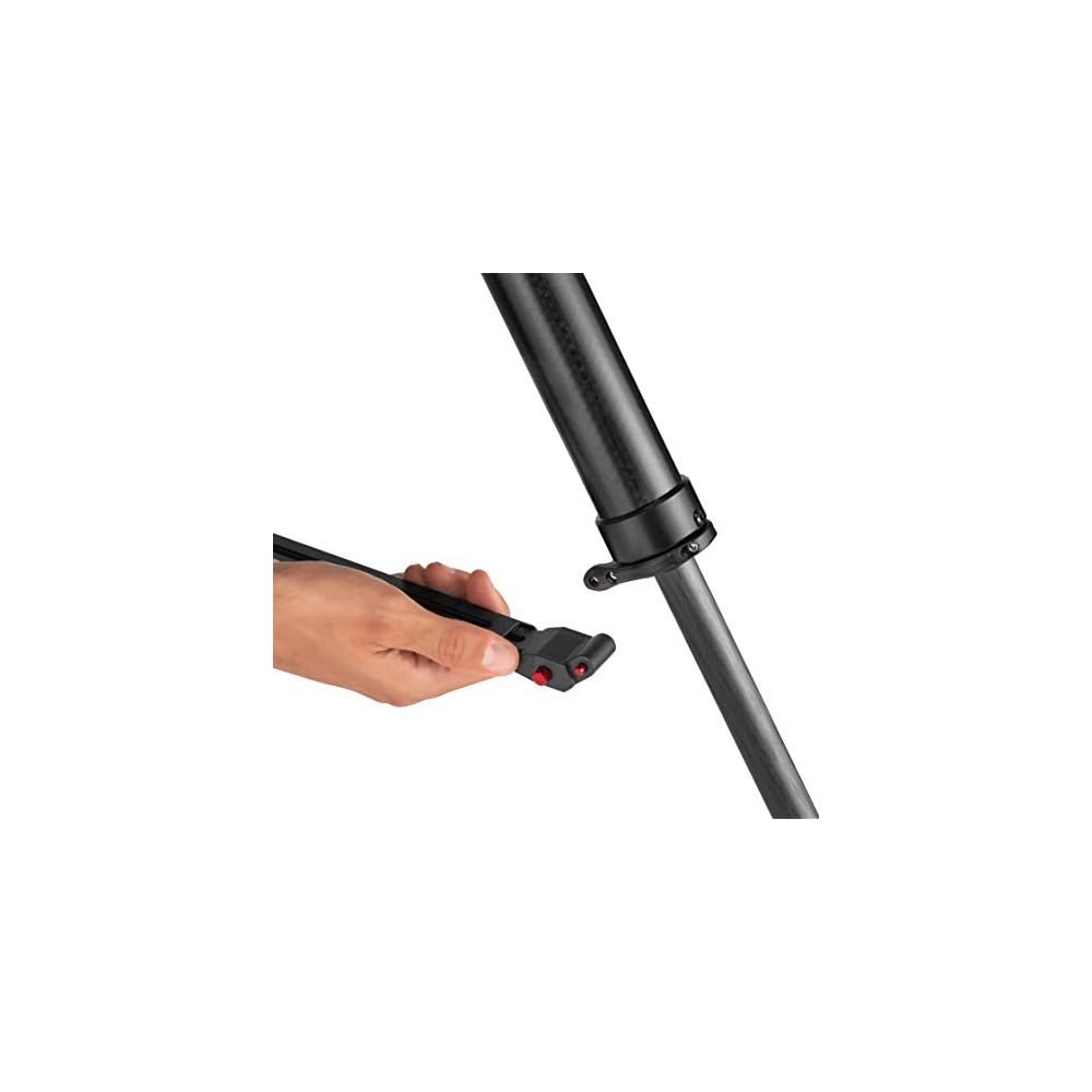 Manfrotto 2 in 1 Stativspinne, Kompatibel mit Manfrotto Fast Series 645 FTT/635 FST Stativen, für Professionelle Fotostative, Stativstabilisator für Videokameras und Kameras