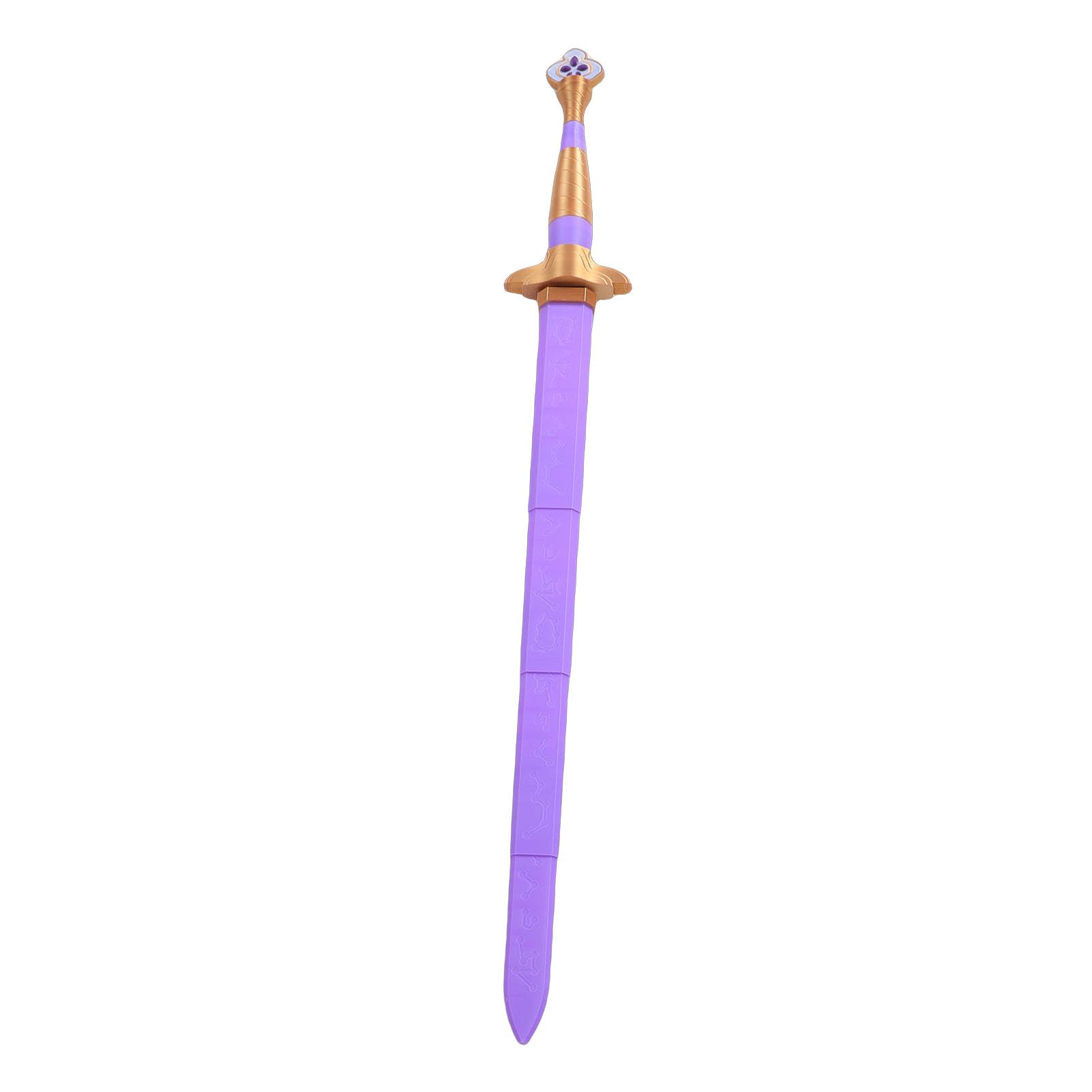 AUNMAS Cosplay Sword, 87cm 3D Printed PLA Purple Sword Prop with Sturdy Wear Proof Material, for Costume Accessories Anime Shows and Halloween Parties (with Runes)