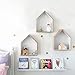 Produktbild JUEYAN 3X Wandregal Hausform Regalbox Hausform Holzhaus-Regal Wand Hängende Box Kasten