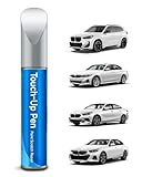 TESLAUNCH Touch Up Paint for BMW, Mineral White (A96) Exact Match Touch Up Paint Car Scratch Repair (Mineral White Metallic Tricoat for 2/3/5 Series/X1/2020 X2/18 X3/X4)