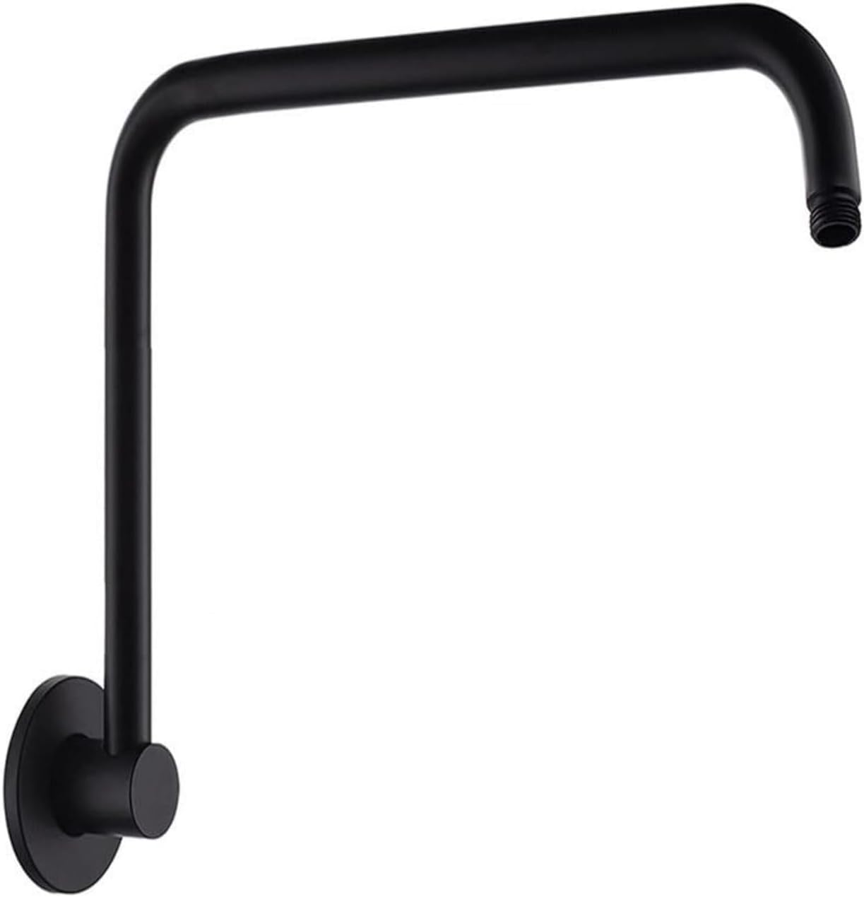 Upgrade Your Shower Experience with Our Rotary and S-Shaped Shower Arms and Slide Bars - Features 360-Degree Rotation and High Rise Extension for Rain Shower Head Compatibility (L-shape, Black)