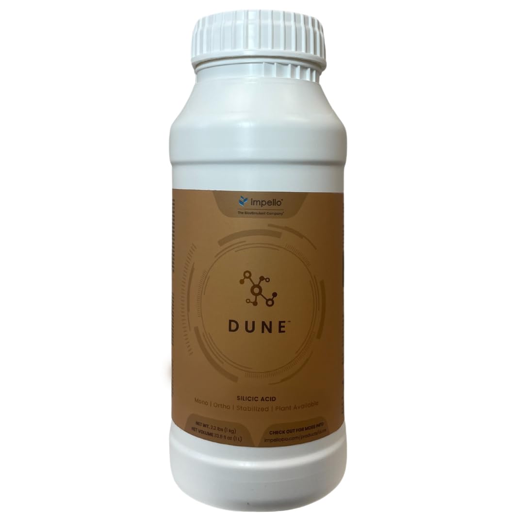Dune - Bioavailable Silica for Plants – Strengthens Cell Walls, Boosts Growth & Stress Resistance – Bigger Yields – Hydroponic & Soil Compatible - Medicinal, Fruit, Vegetable & Ornamental Growers