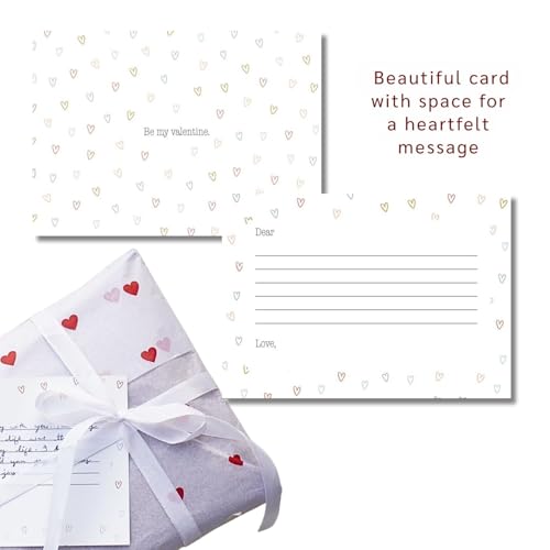 Image of Be My Valentine Gift Set - Luxury Stationery Kit, Guided Hardbound Journal, TJute Bag, Stickers, Gratitude Card, Bookmark, bamboo pen - Curated for Stationery Lovers