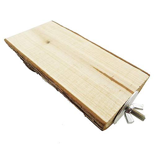 Image of Litewoo Wooden Pet Parrot Bird Perches Stand Bird Cage Perch Stand Platform for Parrot Macaw African Greys Budgies Parakeet Conure Cage Stands Exercise Toy (15CM)