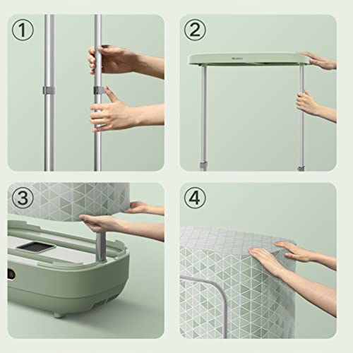 Elektrische Wasdroger met Timing Draagbare Mute Stille Elektrische Warme Lucht Droger Kleding, for Thuis Huishouden Doek Drogen Babykleertjes Steriliseren - Image 8