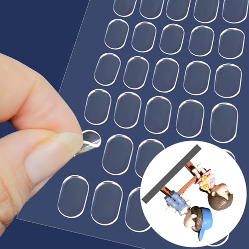 480 Pcs Gel Glue Dots, Double Sided Sticky Dots Clear, Removable Adhesive Dots, Sticky Tack, Museum Putty Stick, Mounting Putty for Balloons Crafts DIY Festival Party Decoration