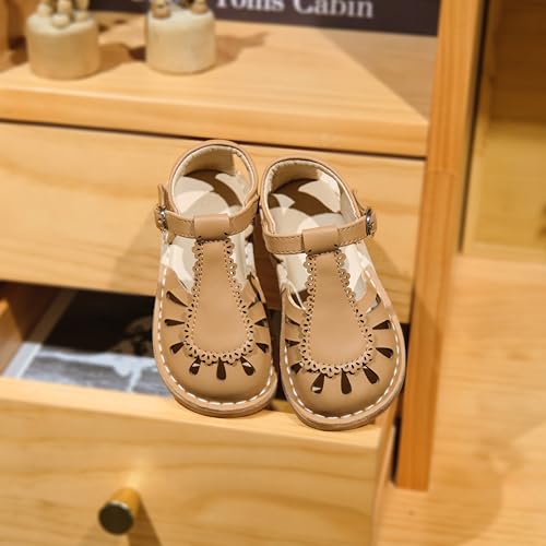 Image of THEE BRON Toddler Girls Espadrilles Sandals Hollow Out Rustic Dress Shoes